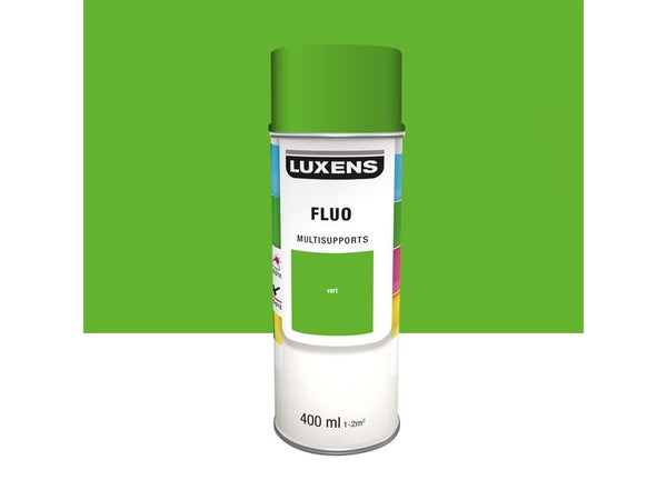 Peinture aérosol LUXENS vert fluorescent 400 ml