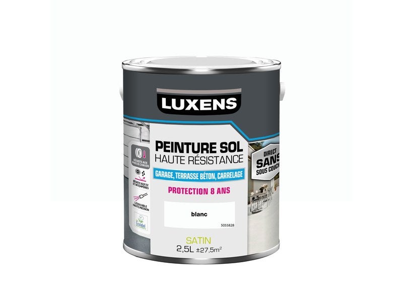 Peinture sol intérieur/extérieur Colours blanc satin 0,5L