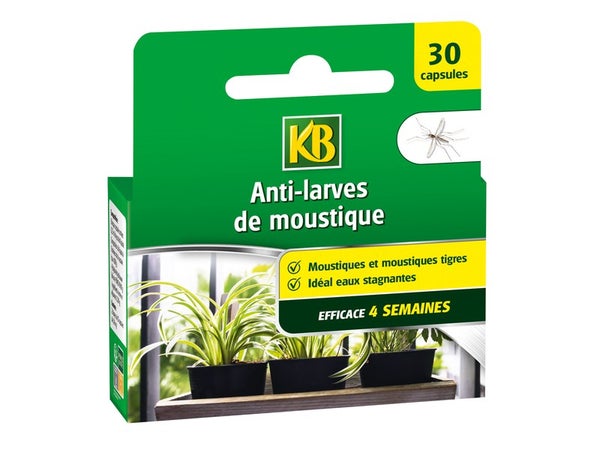 Anti-larves de moustiques, KB, 30 pièces