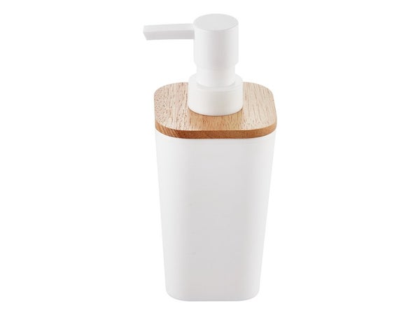Distributeur de savon plastique, SENSEA, blanc
