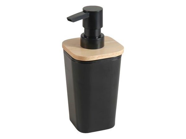 Distributeur de savon plastique, SENSEA, noir