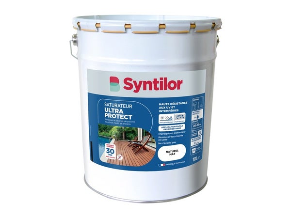 Saturateur pour bois extérieur SYNTILOR Ultra protect naturel mat 10 l