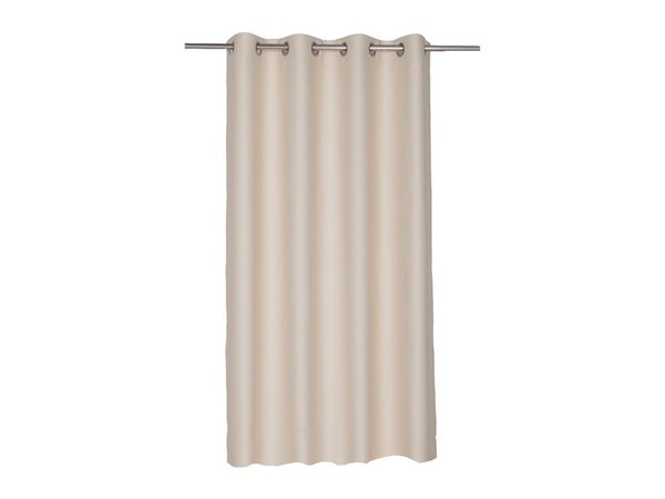 Rideau occultant, Alycia beige l.140 x H.280 cm INSPIRE