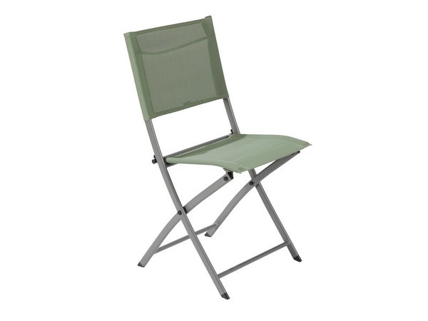 Chaise de jardin en acier, NATERIAL Emys, vert