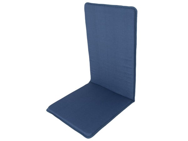 Coussin multi-position NATERIAL Soft, 120 x 50 x 3 cm, bleu denim
