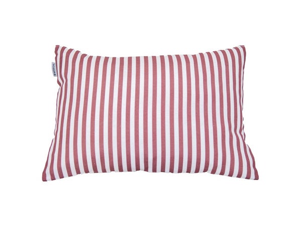 Coussin l.30 NATERIAL Strips rouge cabaret