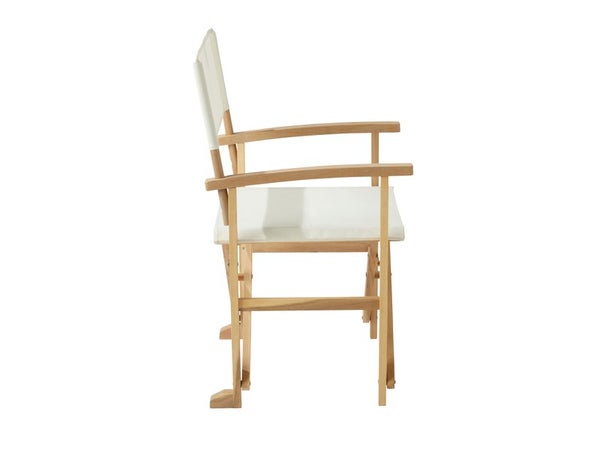 Chaise de jardin en acacia, NATERIAL Solis, beige