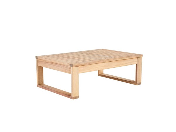 Table basse en acacia, NATERIAL Solaris, 55 x 80 x 28 cm