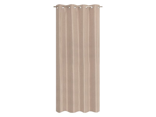 Rideau thermique, Chambray taupe l.135 x H.240 cm