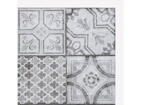 6 crédences adhésives Wall Tile effet carrelage, gris, 30.5 cm x 30.5 cm