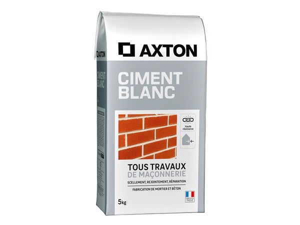 Ciment blanc, AXTON, 5 kg