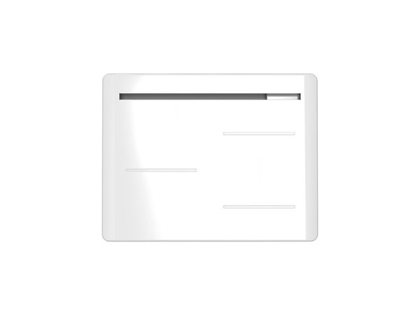 Radiateur électrique à inertie pierre Amaroc, NOIROT, 1500 W horizontal blanc