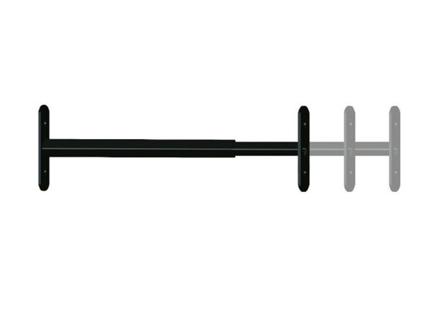 Grille de défense télescopique, AFBAT, 1 barreau 30 cm à 55 cm, acier peint noir