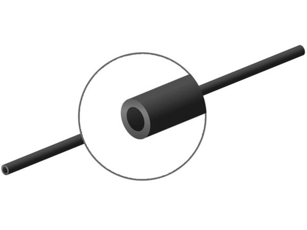 Tube diam.12 mm pour grille défense télescopique, AFBAT, L 1.03 m, acier peint noir
