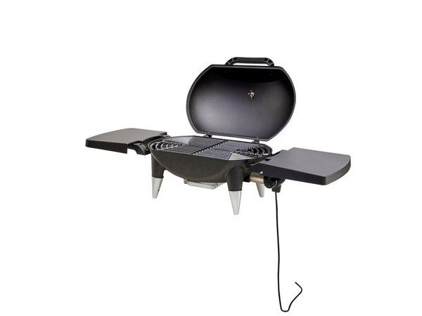 Barbecue électrique avec grill, NATERIAL Hyperion, 2200 watts, noir