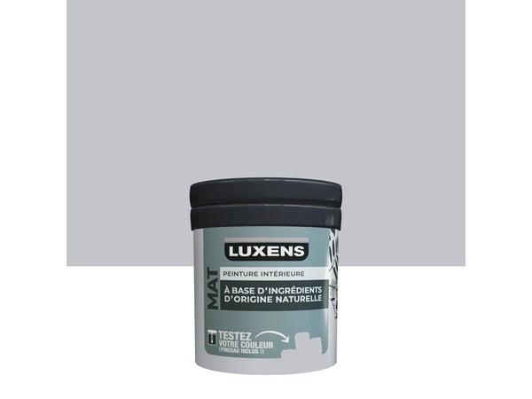 Testeur peinture mat Granit 5 pour mur, LUXENS biosourcée, gris CLAIR, 0.075 litre