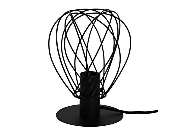 Lampe, E27 design métal noir baladeuse, INSPIRE Merone H. 24.5 cm