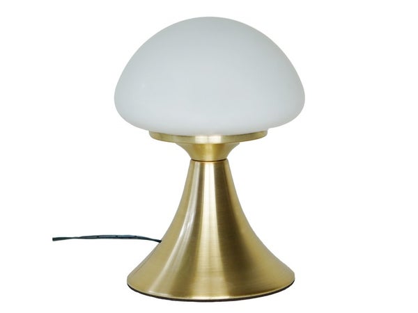 Lampe de chevet, glamour, metal laiton tactile, INSPIRE Kinoko, H.22cm