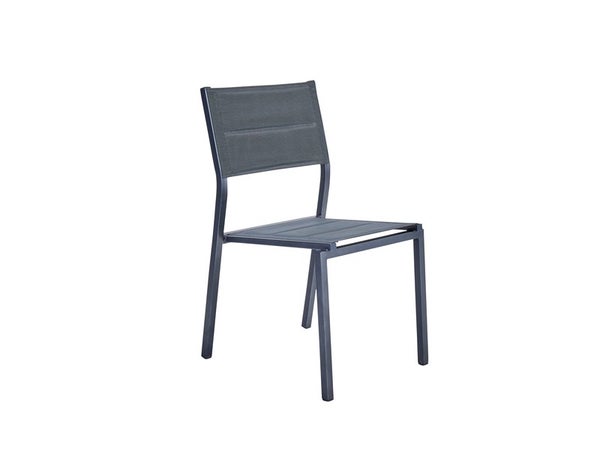 Chaise de jardin en aluminium, NATERIAL Orion beta, gris/argent
