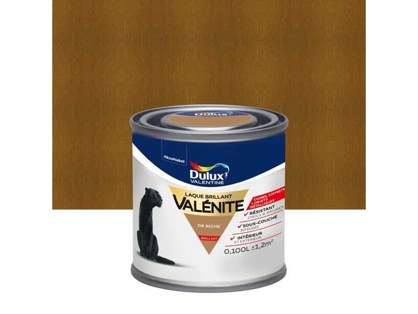 Peinture boiserie, radiateur or riche brillant DULUX VALENTINE Valenite 0.1l