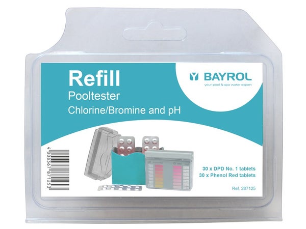 Recharge pooltester chlorine/bromine et pH granulé, BAYROL