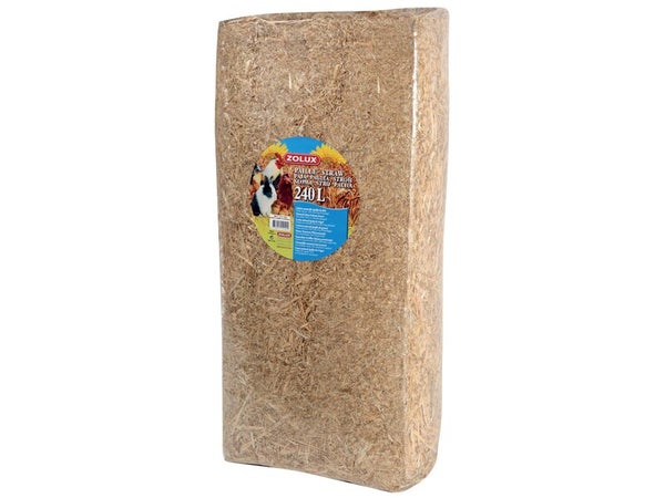 Litière basse-cour paille de blé naturelle 240l (8kg)