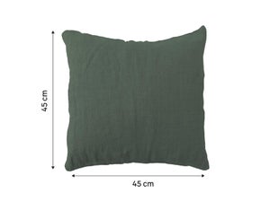 Coussin INSPIRE Danae 100% lin, 45 x 45 cm, cactus 1 vert