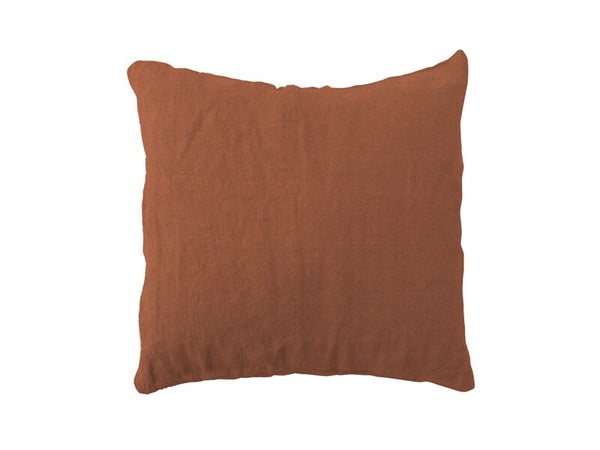 Coussin INSPIRE Danae, 100% lin, 45 x 45 cm, soda 1 orange cuivre