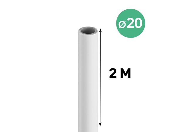 Tube multicouche en barre diam.20, 2 m, EQUATION