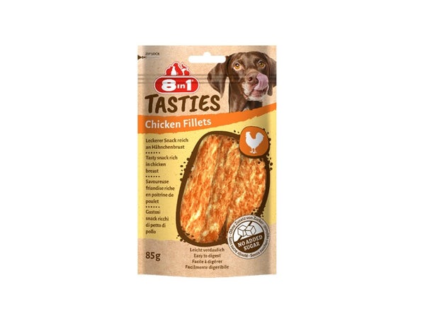 Friandise chien 8in1 tast chicken filets 85g