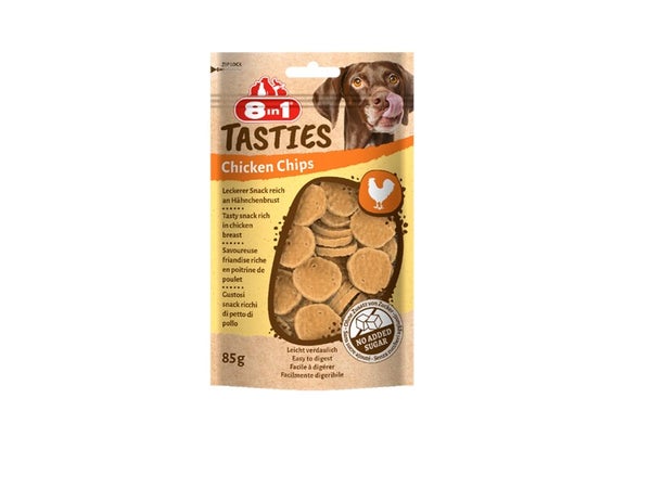 Friandise chien 8in1 tast chicken chips 85g