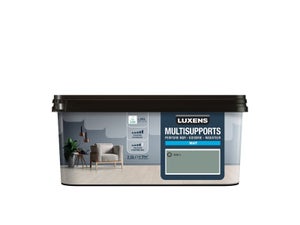 Peinture mat mur, boiserie et radiateur, LUXENS Sage 3, vert, 2.5 litres