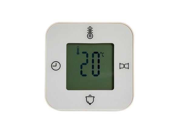 Thermomètre pour intérieur 4 en 1, écran coloré avec rétro-éclairage, EQUATION, blanc