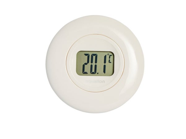 Thermomètre pour intérieur digital, EQUATION, blanc
