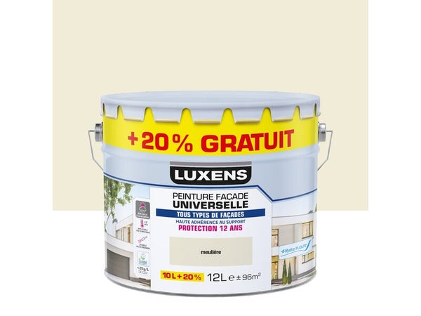Peinture exterieure facade Universelle LUXENS meuliere brillant 10L+20% gratuit