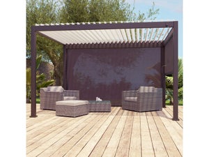 Store déroulant gris anthracite 2.79 x 2.36 pour pergola Prima 4x3