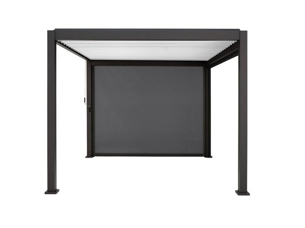 Store déroulant gris anthracite 2.79 x 2.36 pour pergola Prima 4x3