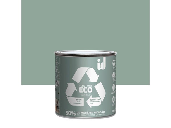 Peinture eucalyptus mur / plafond ID Eco satiné 0.5 l