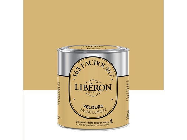 Peinture jaune lumière multisupport 163 faubourg LIBÉRON velours 0.5 l