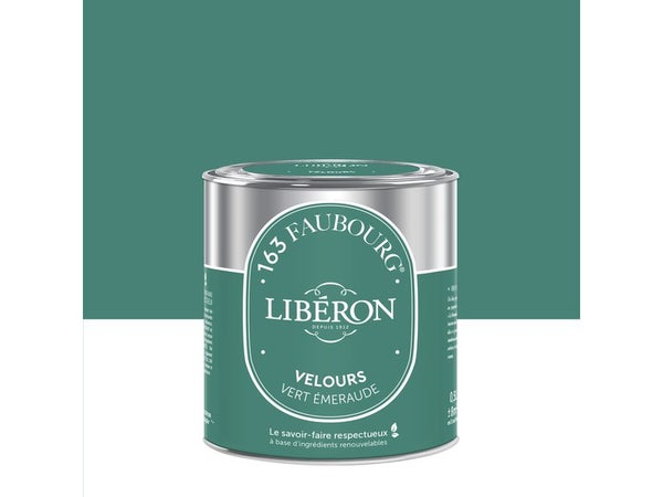Peinture vert emeraude multisupport 163 faubourg LIBÉRON velours 0.5 l