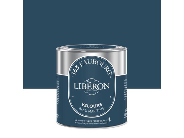 Peinture bleu maritime multisupport 163 faubourg LIBÉRON velours 0.5 l