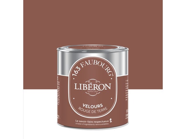 Peinture rouge de terre multisupport 163 faubourg LIBÉRON velours 0.5 l