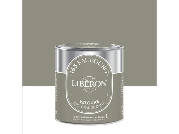 Peinture gris grande dame multisupport 163 faubourg LIBÉRON velours 0.5 l
