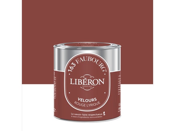 Peinture grège rouge lyrique multisupport 163 faubourg LIBÉRON velours 0.5 l