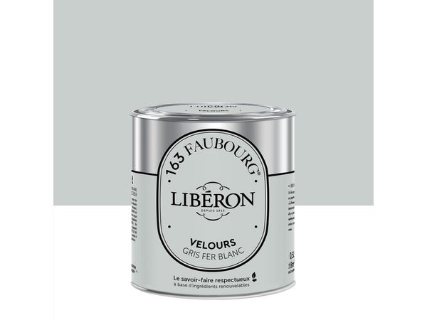 Peinture gris fer blanc multisupport 163 faubourg LIBÉRON velours 0.5 l
