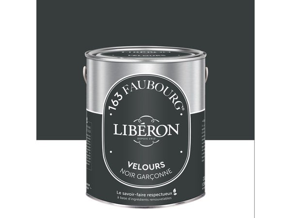 Peinture noir garçonne multisupport 163 faubourg LIBÉRON velours 2.5 l