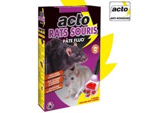 Pâte appât anti rats et souris, fluorescente, ACTO