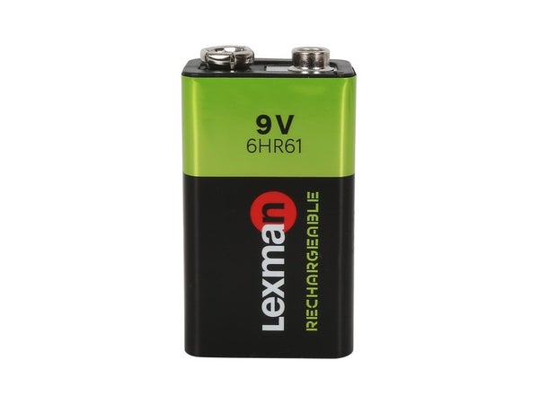 Pile rechargeable 9v 6lr61, LEXMAN