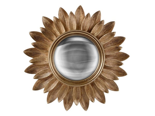 Miroir rond, LILA Convexe, diam. 30 cm, doré