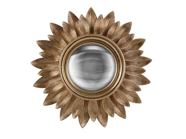 Miroir rond, LILA Convexe, diam. 20,8 cm, doré